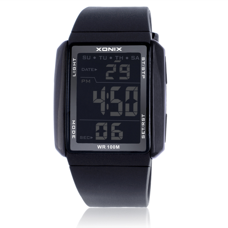 Chronograph Sport Watch - XONIX 女性スポーツ腕時計防水 100 メートル屋外楽しい多機能レディースデジタル腕時計水泳 LED 腕時計