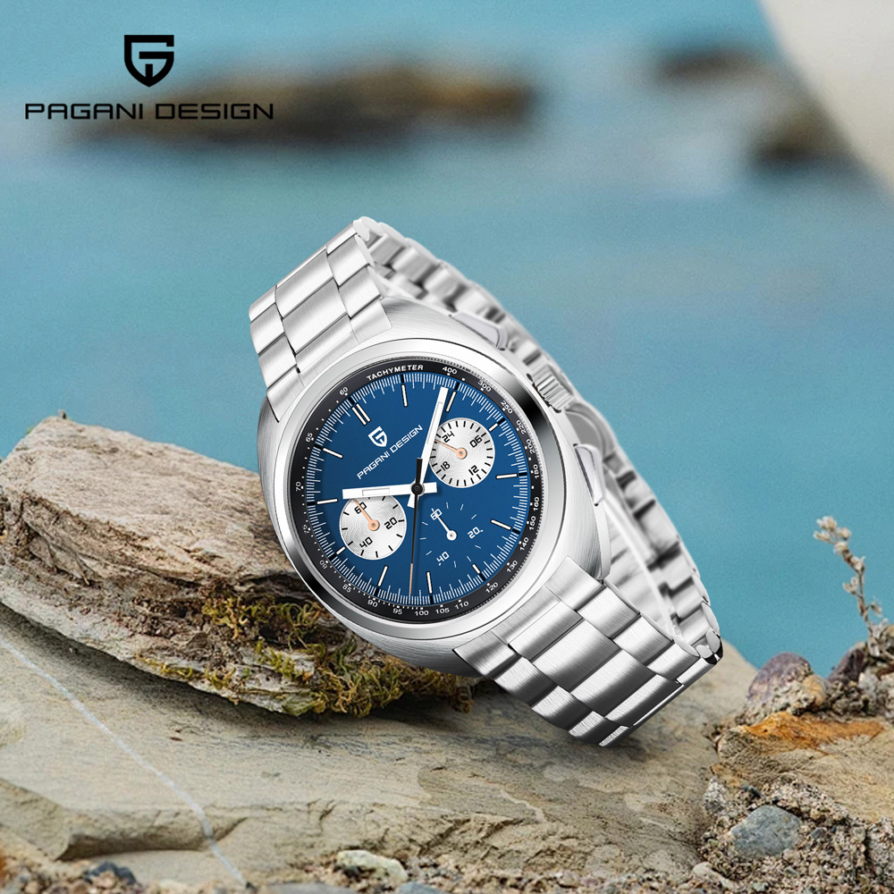 Chronograph Sport Watch - パガーニデザイン 2026 新型パンダダイヤル メンズ腕時計 高級サファイアガラスクォーツ腕時計 メンズ用