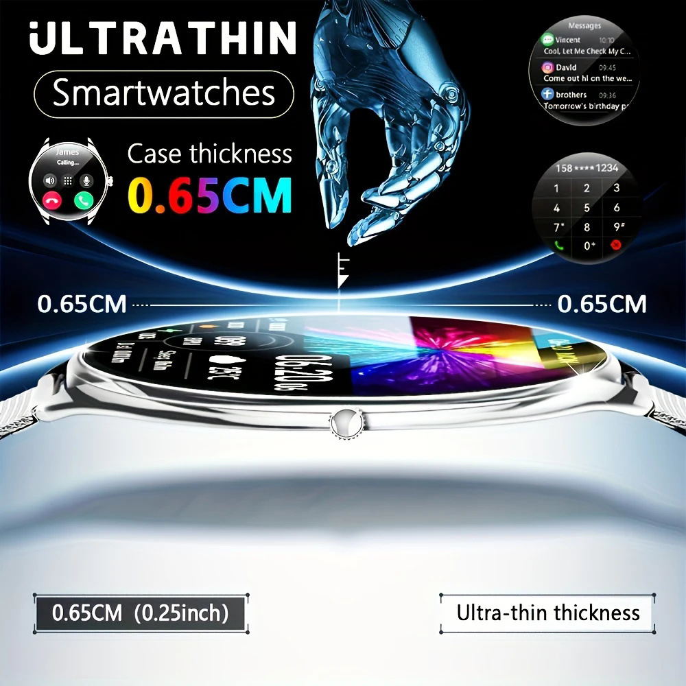 Watches Ladies Smartwatch - 2026 新超薄型スマートウォッチ男性 1.43 インチ AMOLED ディスプレイ