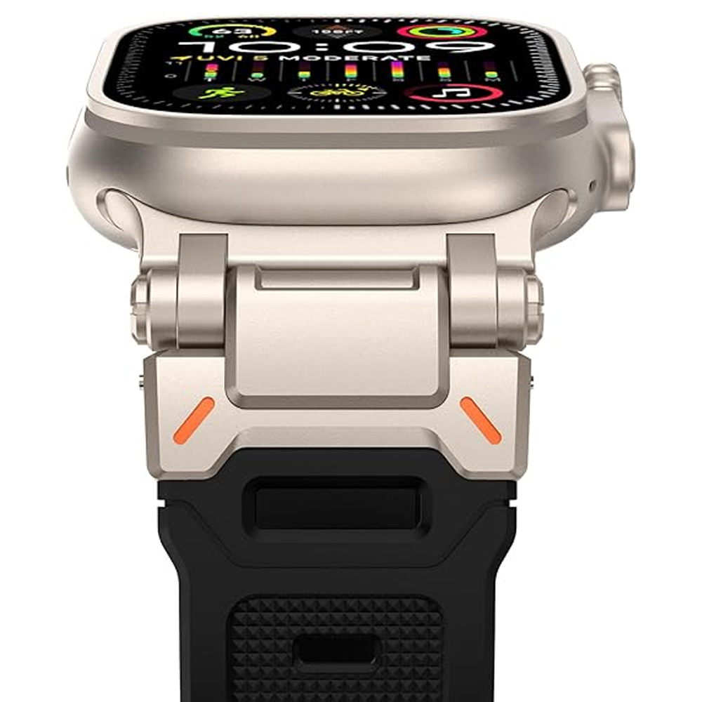 Smartwatch Iphone Watches For Women - Apple Watch用シリコンストラップ,超2バンド,頑丈な金属とゴムのブレスレット,iwatchシリーズ9 6 5 4 7