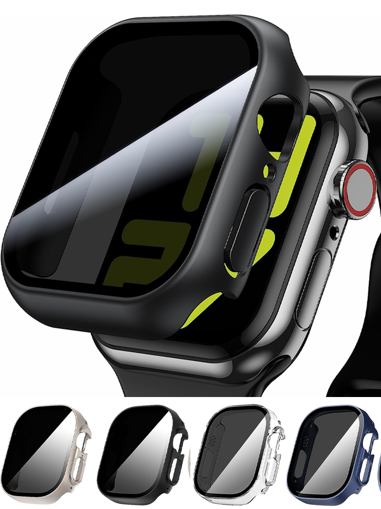 Smartwatch Iphone Watches For Women - Apple Watch Ultra 4、3、2用スクリーンプロテクター。49mm、覗き見防止カバー、ガラス製。iWatch Series 12、9、8、SE、7、6、46mm、42mm、44mm、40mm、45mmに対応。