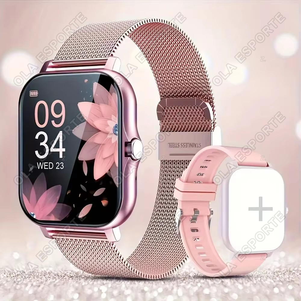 Smartwatch Health Watches For Women - 2026年新型Bluetooth通話スマートウォッチ、情報通知、男女兼用健康モニタリングウォッチ、歩数計、Android/iOS対応スマートウォッチ HT30