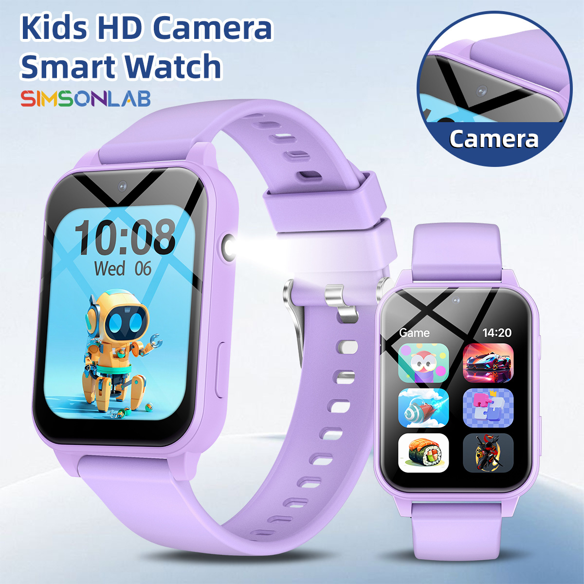 Smartwatch Watches Gift For Boys - 2026年新型子供用スマートウォッチ多機能インタラクション写真撮影学習パートナー懐中電灯ゲーム 男の子女の子キッズギフト