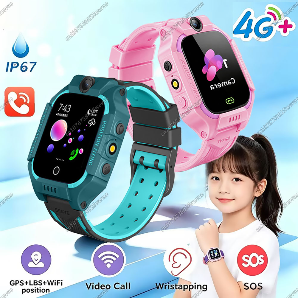 Smartwatch Watches Gift For Boys - 2026年新型5GキッズGPSスマートウォッチ SOSコール SIMカード 位置情報 カメラ IP67防水