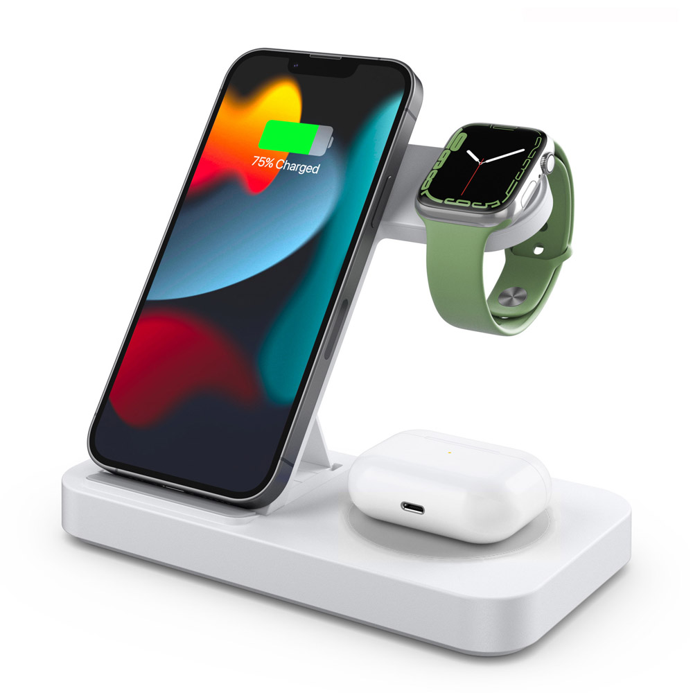 Smartwatch Apple Watch - トラベル4in1ワイヤレス充電ドック 折りたたみ式 iPhone 16～12 Pro Max、iWatch