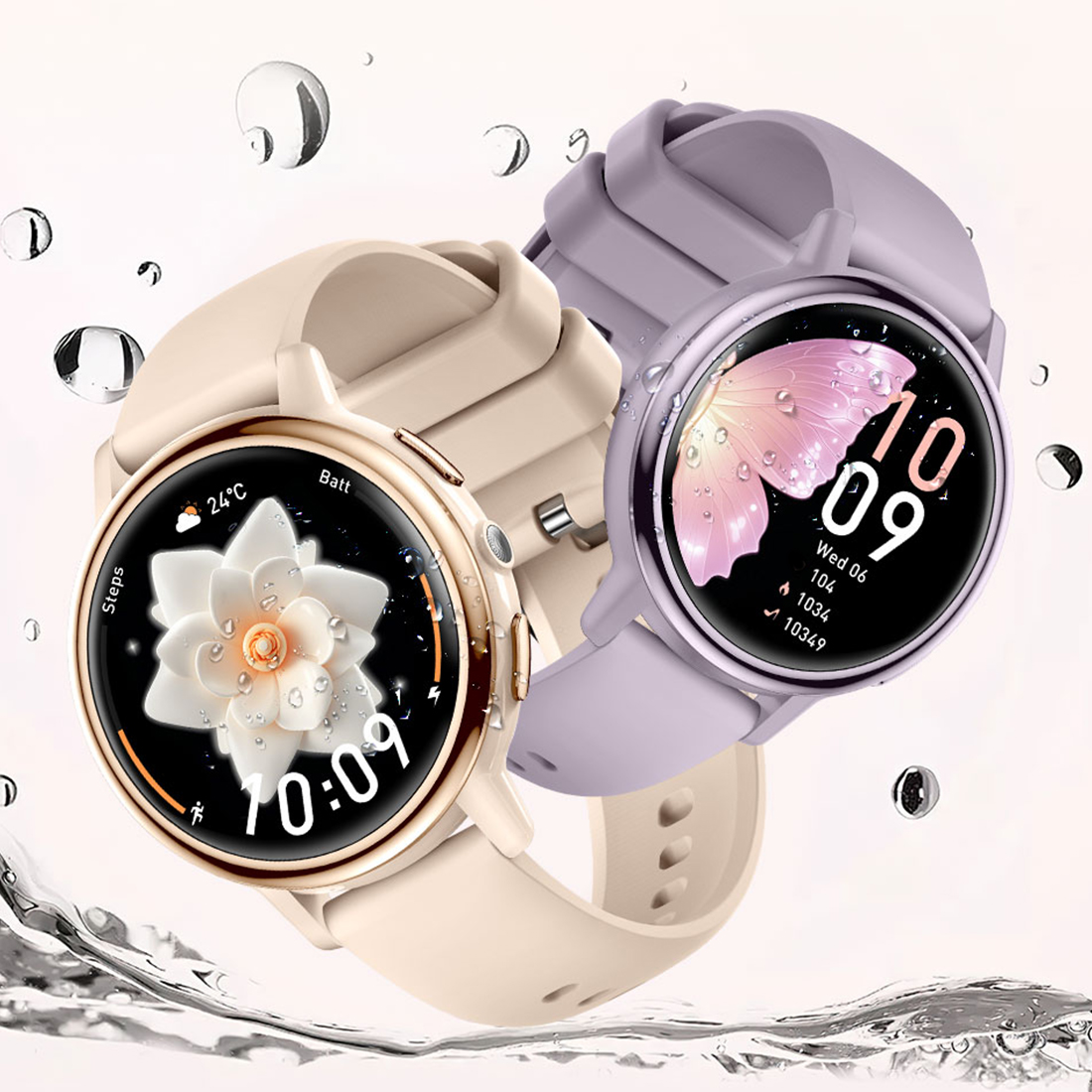 Smartwatch Digital Watches For Women - 2026年新型スマートウォッチ 女性向けギフト 1.26インチフルタッチスクリーン スポーツフィットネスウォッチ Bluetooth通話対応 デジタルスマートウォッチ