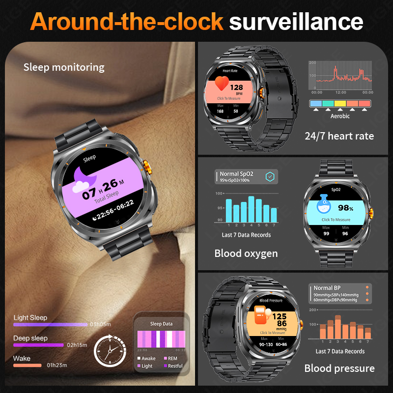 LIGE 2025 腕時計ワイヤレスイヤホン 2-in-1  - Smartwatch Health Watches For Women のレビューと価格