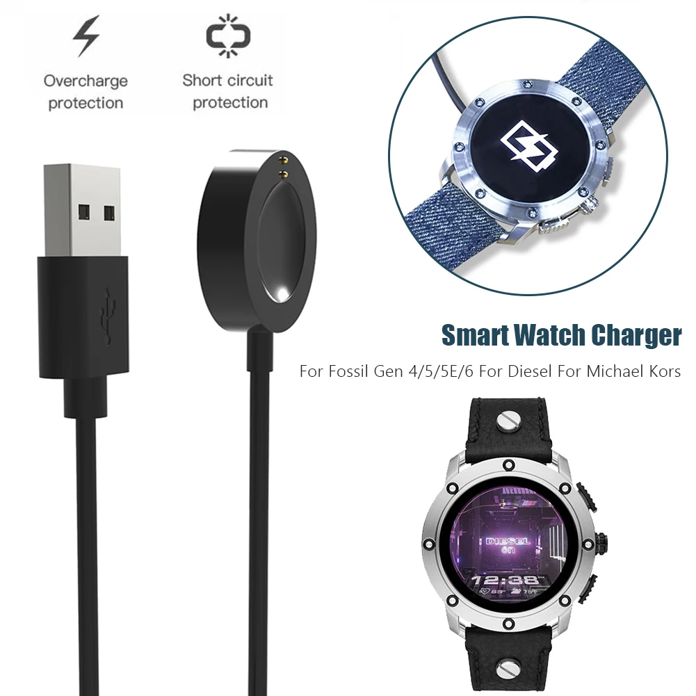 USB磁気急速充電ドック,スマートウォッチアクセサリー,充電 - Fossil Watches Smartwatch Gen 4 のレビューと価格