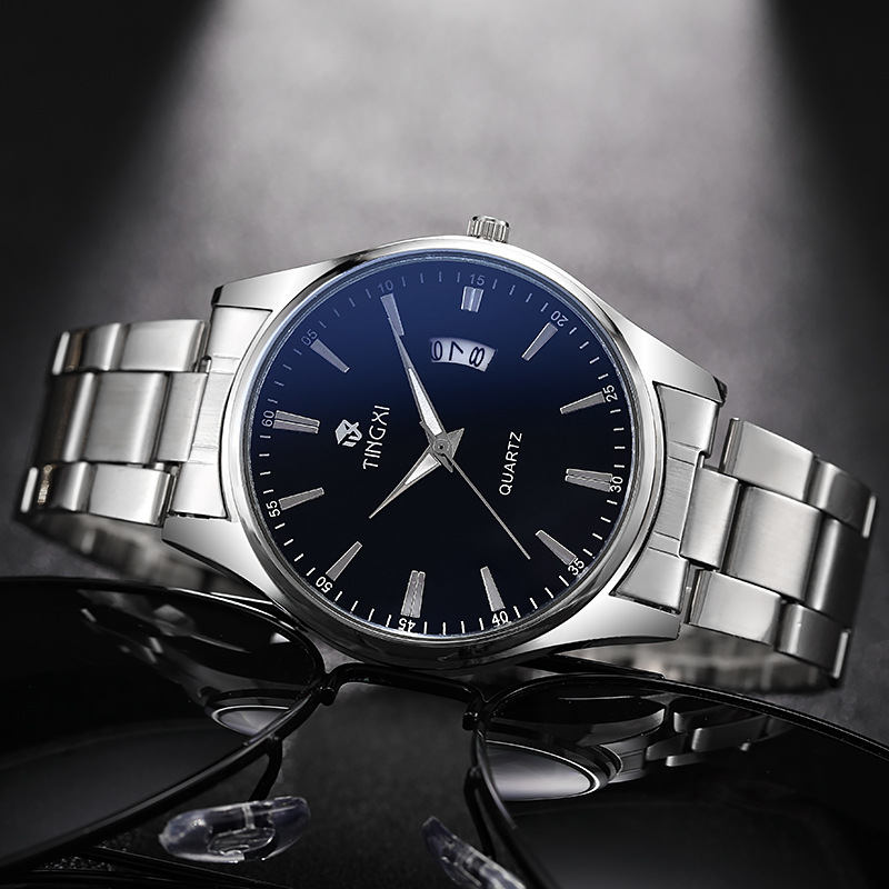 メンズ用、スチールバンド、カレンダー機能付きクォーツ時計。ビ - Smartwatch Watches Gift For Boys のレビューと価格