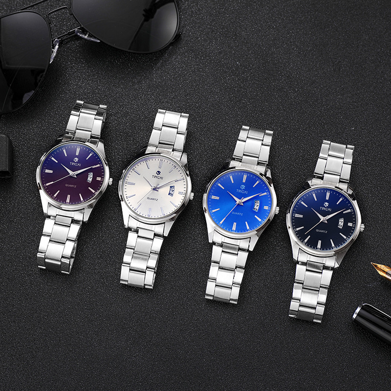 メンズ用、スチールバンド、カレンダー機能付きクォーツ時計。ビ - Smartwatch Watches Gift For Boys のレビューと価格