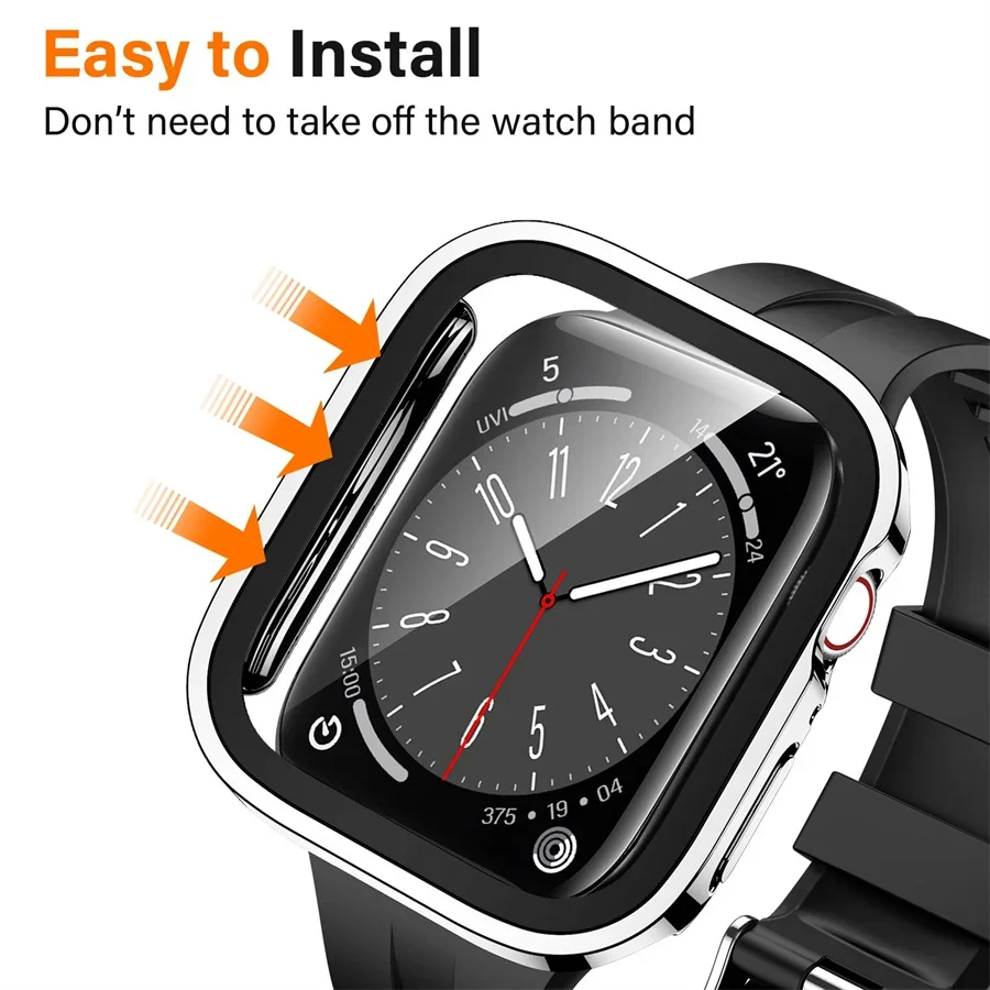 ガラス + カバー Apple Watch ケースシリーズ  - Smartwatch Iphone Watches For Women のレビューと価格
