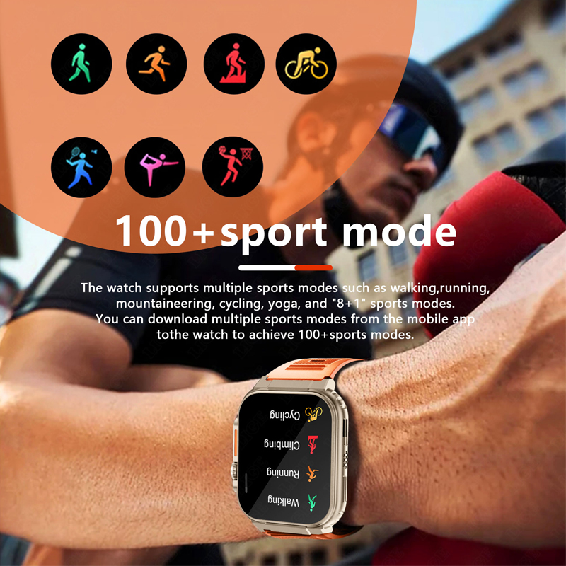 Lige-男性用大容量スマートウォッチ,Bluetooth, - Smartwatch Latest Watches For Men のレビューと価格
