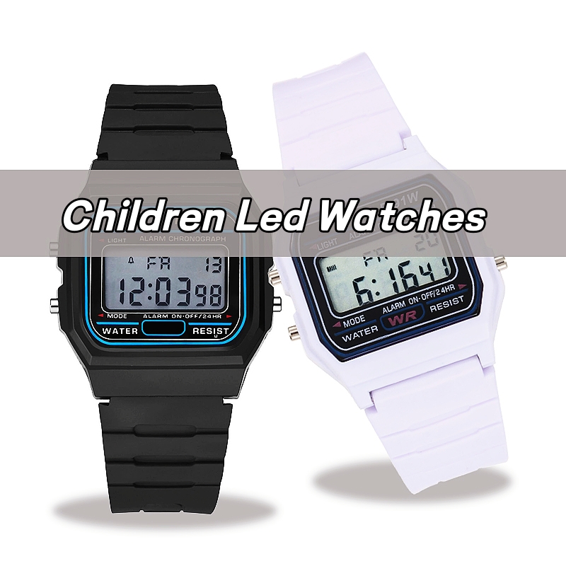 子供スポーツ LED デジタル腕時計シリコンストラップ男の子 - Chronograph Sport Watch のレビューと価格