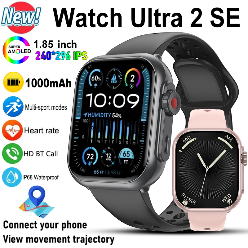 スマートウォッチウルトラ 2 SE 男性女性 1000mAh - Smartwatch Iphone Watches For Women のレビューと価格