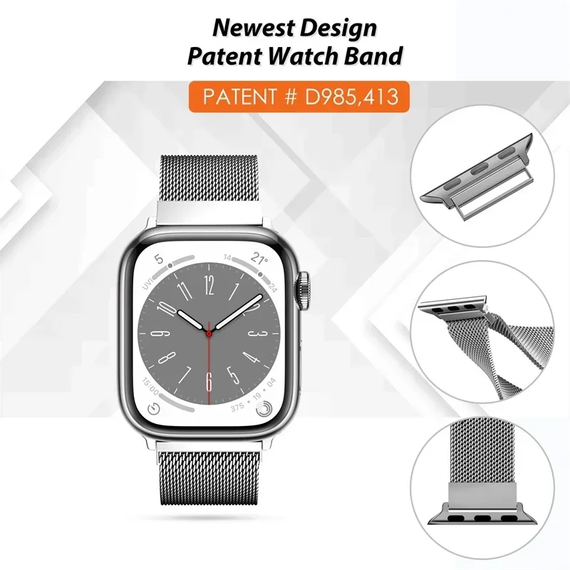 Apple Watch用ミラネーゼバックル,ウルトラ2,金属 - Smartwatch Iphone Watches For Women のレビューと価格