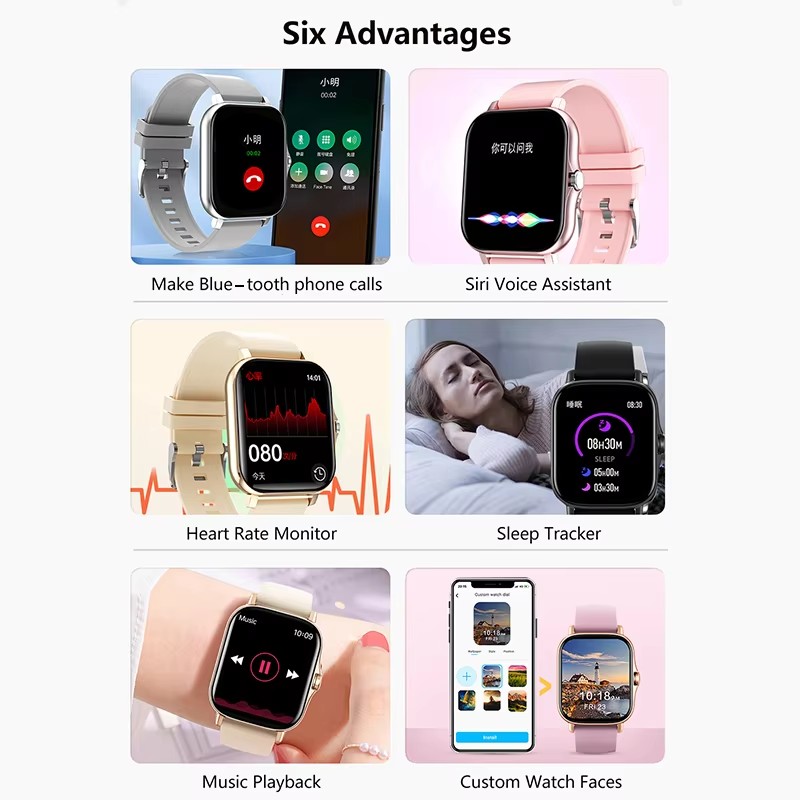 最新アップグレード版ファッションデザイン1.83インチフルス - Smartwatch Latest Watches For Men のレビューと価格