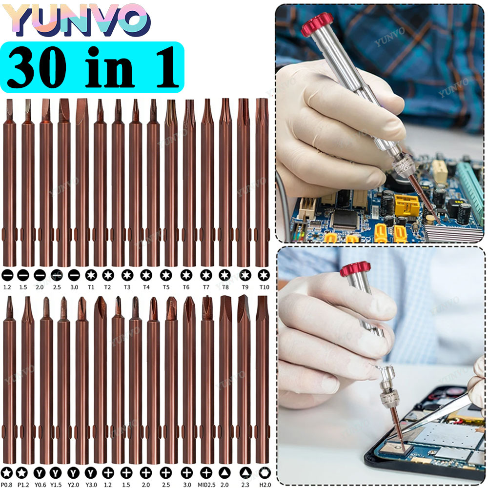 30 in 1 磁気精密ドライバーセット、S2スチールビット - Watch Tool Repair Kit のレビューと価格
