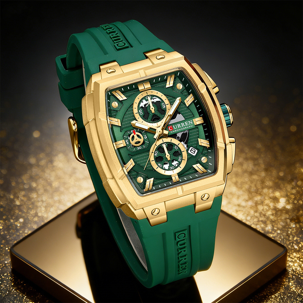 CURREN 高級ヴィンテージ腕時計 メンズ スポーツ クロ - Chronograph Sport Watch のレビューと価格