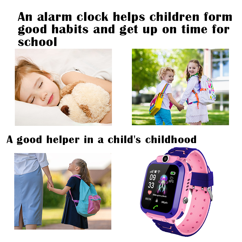 Q12B キッズスマートウォッチ、SOSコール、健康モニター - Smartwatch Watches For Kid Boy With Gps のレビューと価格