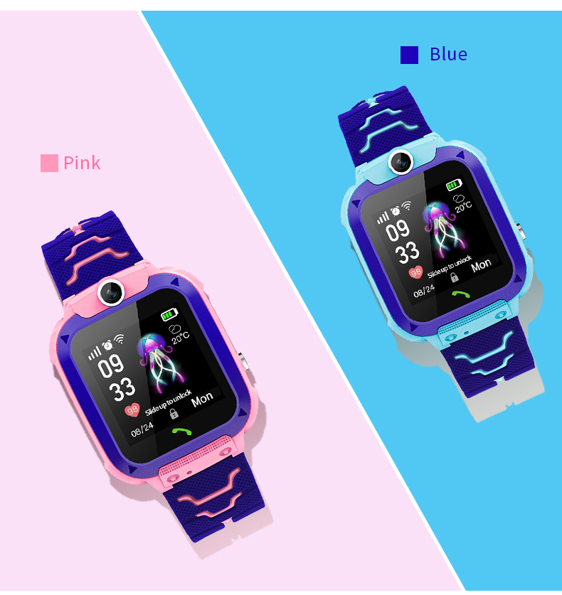 Q12B キッズスマートウォッチ、SOSコール、健康モニター - Smartwatch Watches For Kid Boy With Gps のレビューと価格