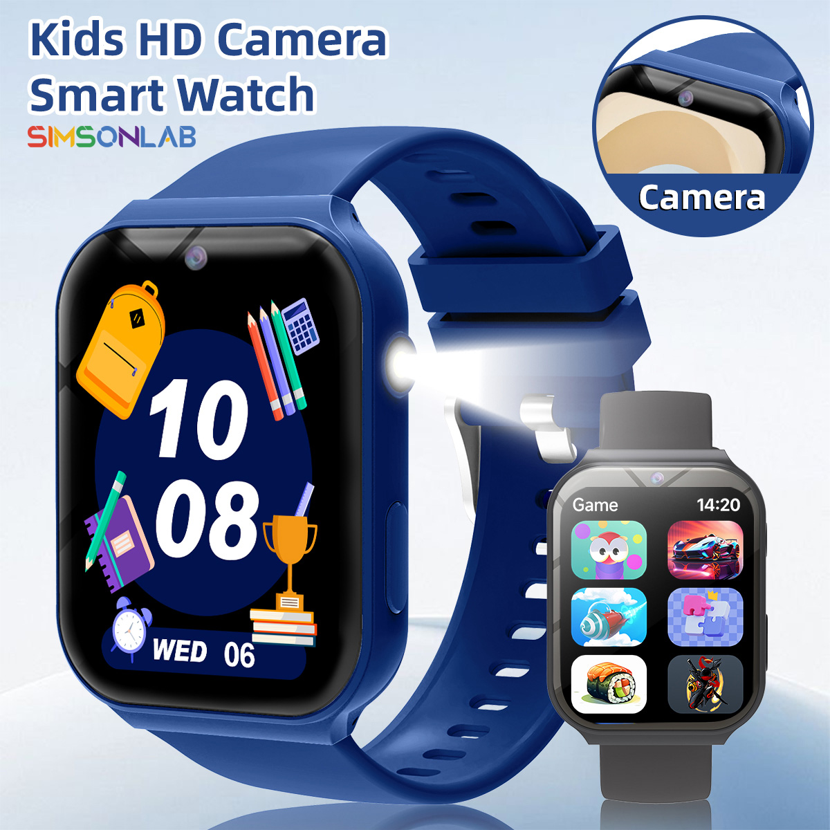 子供向け学習パートナー HDカメラ フラッシュライト マルチ - Smartwatch Watches Gift For Boys のレビューと価格