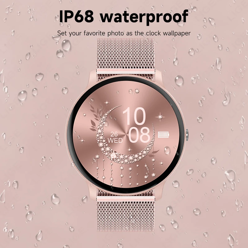 LIGE Bluetooth通話スマートウォッチ 女性用 カ - Watches Ladies Smartwatch のレビューと価格