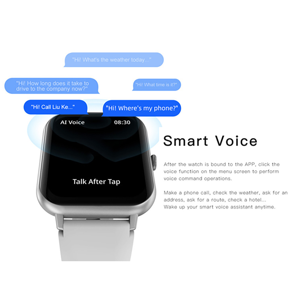 男性と女性のための青い防水時計,24時間の健康モニター,10 - Smartwatch Health Watches For Women のレビューと価格