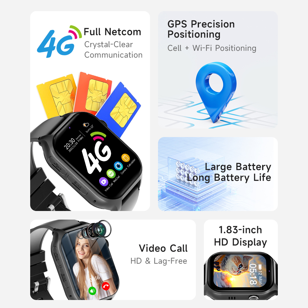 スマートウォッチ 4G キッズ GPS AGPS LBS S - Smartwatch Watches For Kid Boy With Gps のレビューと価格