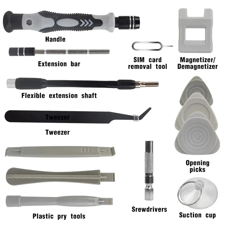 ポータブル115in1磁気ドライバーセットミニ精密修理キット - Watch Tool Repair Kit のレビューと価格