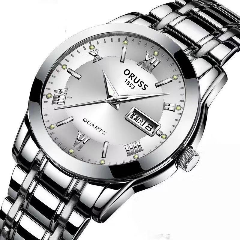 メンズクォーツ腕時計 超薄型スチール製腕時計 カレンダー付き - Smartwatch Watches Gift For Boys のレビューと価格