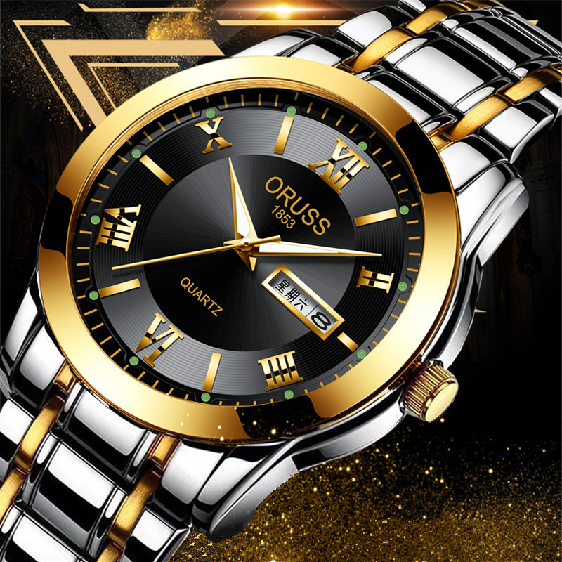 メンズクォーツ腕時計 超薄型スチール製腕時計 カレンダー付き - Smartwatch Watches Gift For Boys のレビューと価格