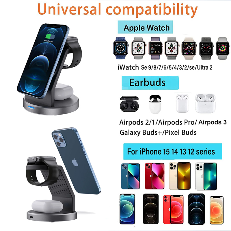 3in1 ワイヤレス充電スタンド 携帯電話ホルダー iPho - Smartwatch Apple Watch のレビューと価格