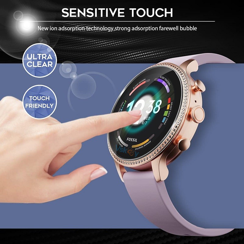 スマートウォッチスクリーンプロテクター、強化ガラス保護フィル - Hybrid Smartwatch のレビューと価格
