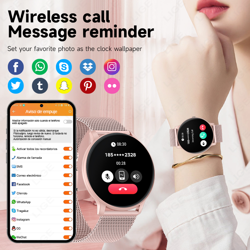 LIGE 2026 スポーツフィットネスウォッチ レディース - Smartwatch Latest Watches For Men のレビューと価格