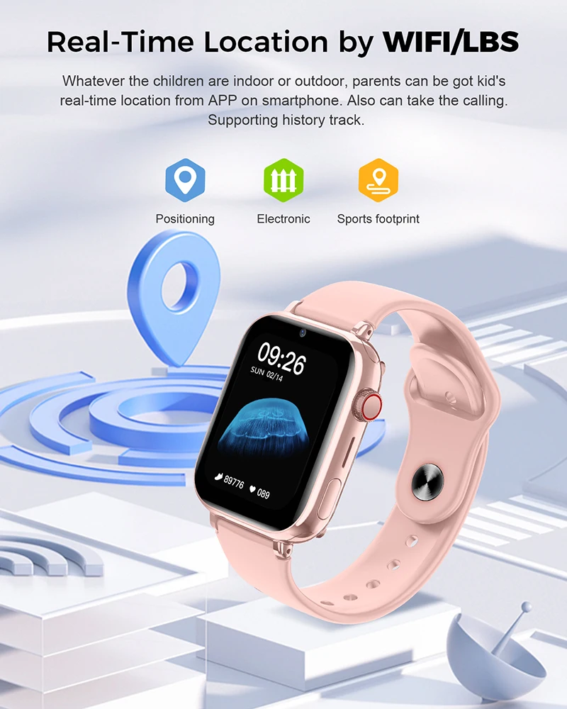 子供のための電子スマートウォッチ、ポンドの場所、sos電話、 - Smartwatch Watches Gift For Boys のレビューと価格