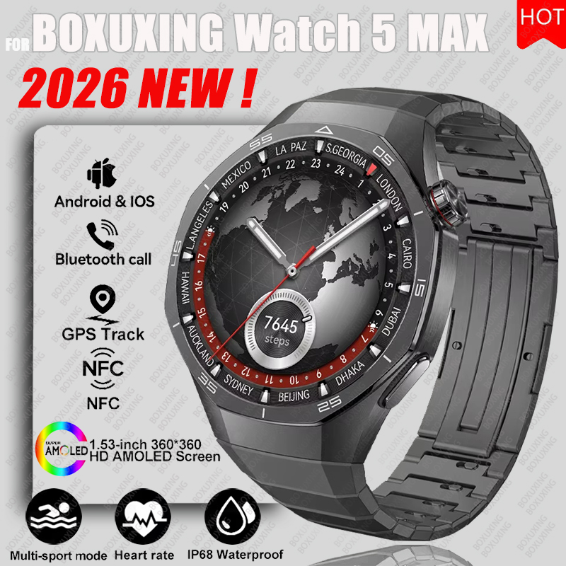 2026年新型BOXUXING Watch 5 MAXスマー - Smartwatch Health Watches For Women のレビューと価格