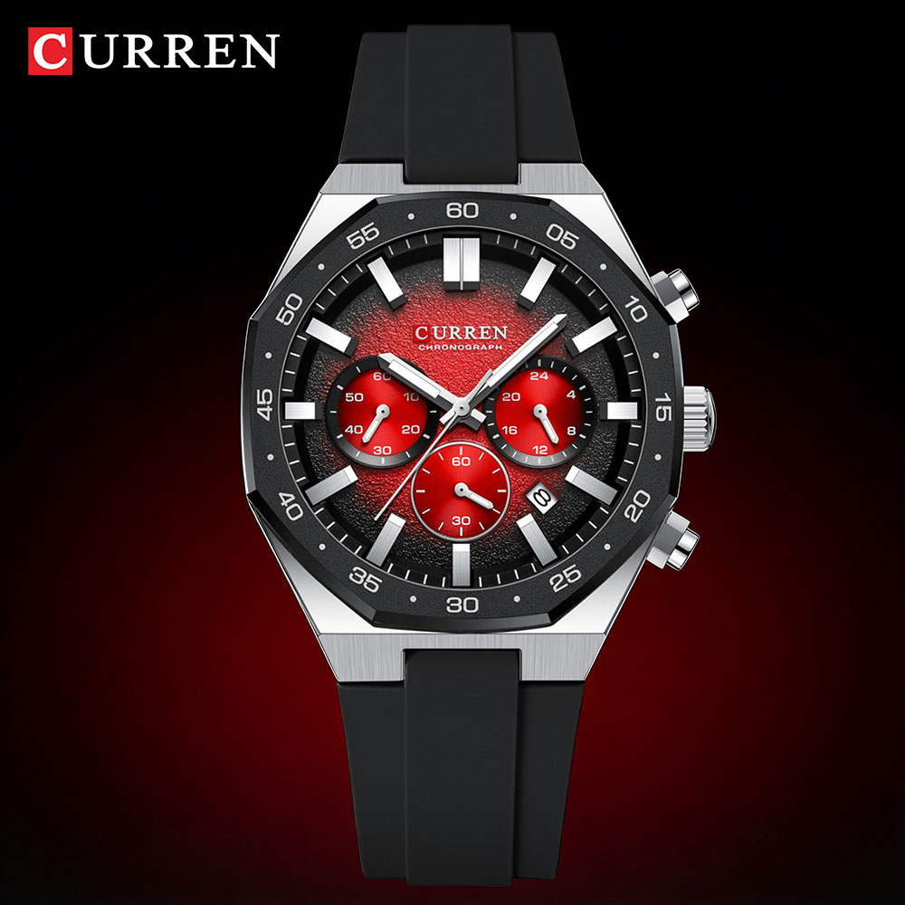 CURREN ファッションカジュアルメンズスポーツウォッチク - Chronograph Sport Watch のレビューと価格