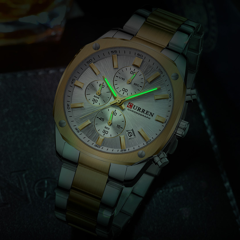 CURREN モダンメンズ 42mm スポーツウォッチ -  - Chronograph Sport Watch のレビューと価格