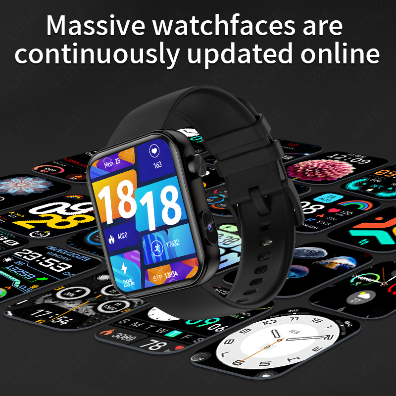LIGE カメラ付き写真とビデオを撮ることができますスマート - Smartwatch Latest Watches For Men のレビューと価格