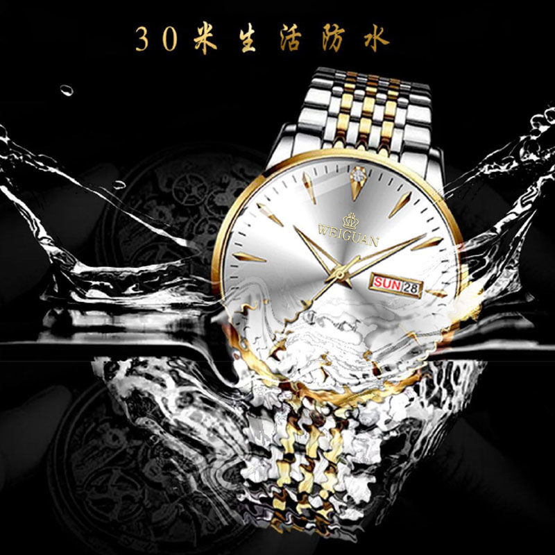 ファッションメンズクォーツ腕時計 カレンダー付き 夜光 防水 - Smartwatch Watches Gift For Boys のレビューと価格