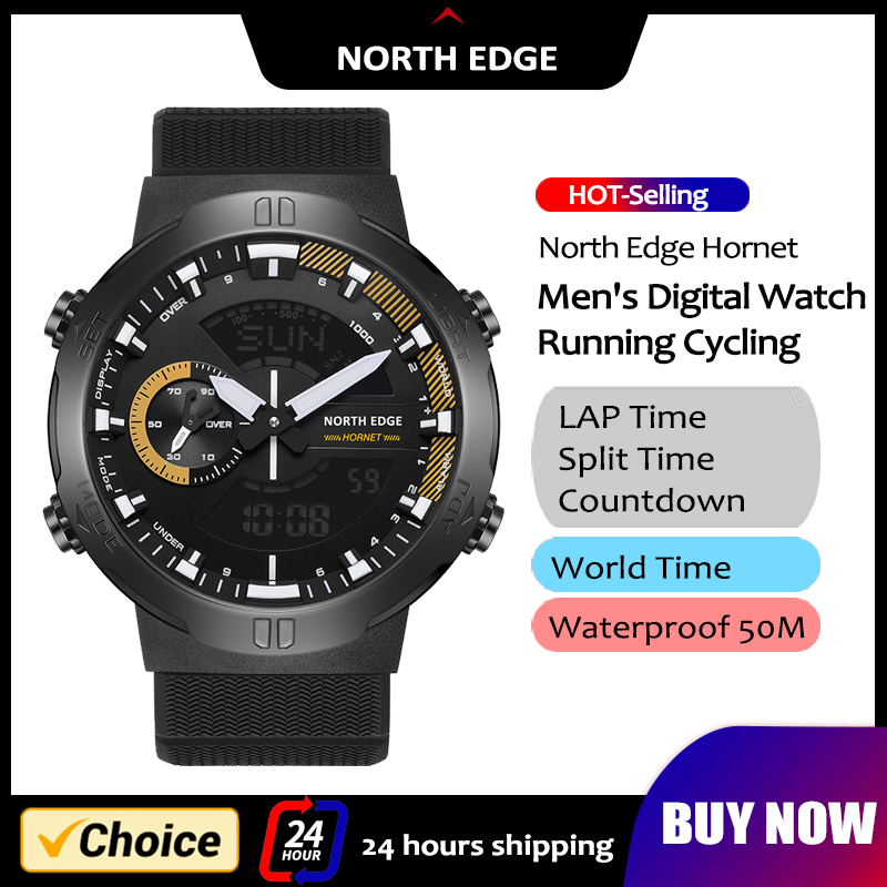 NORTH EDGE メンズスマートウォッチワールドタイムク - Hybrid Smartwatch のレビューと価格
