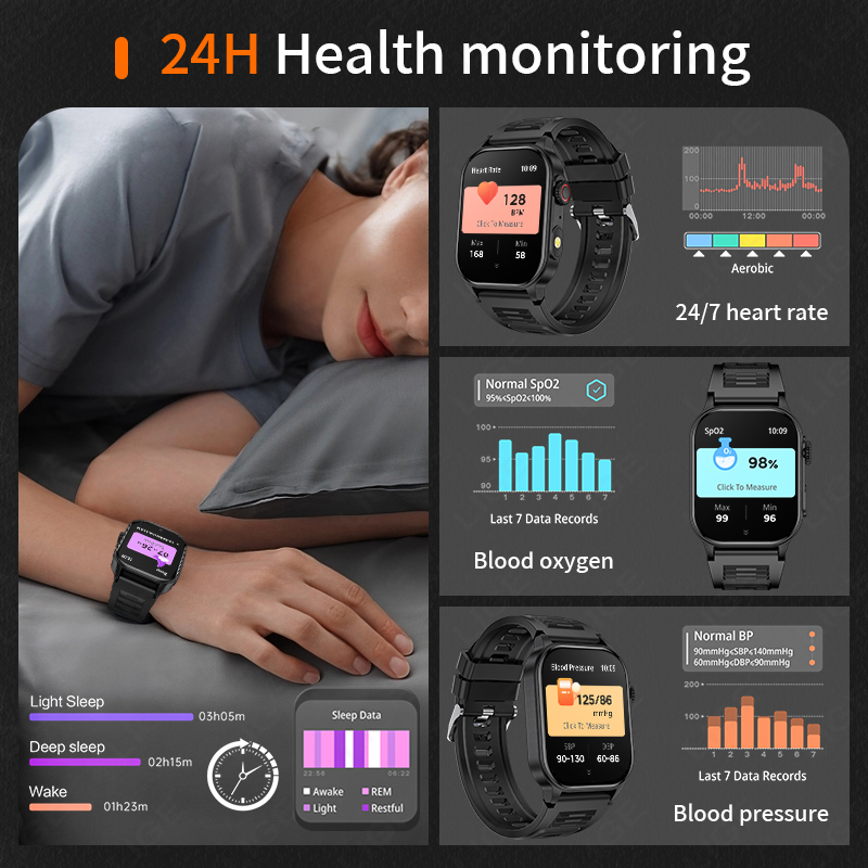 LIGE スマートウォッチ男性用 3ATM 防水 Bluet - Smartwatch Latest Watches For Men のレビューと価格