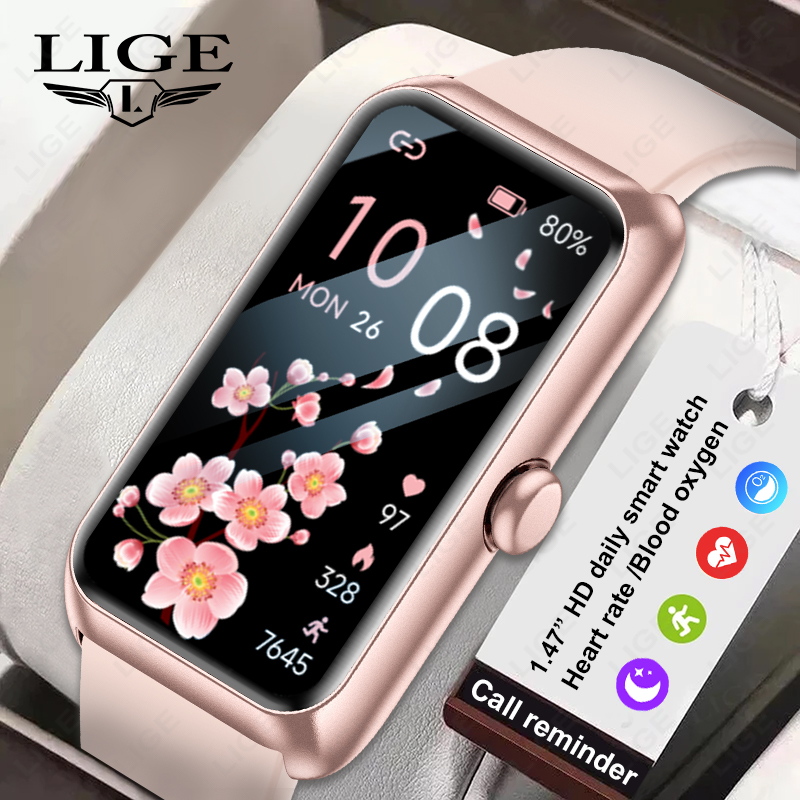 LIGE 新ファッションレディーススマートウォッチ女性フルタ - Watches Ladies Smartwatch のレビューと価格