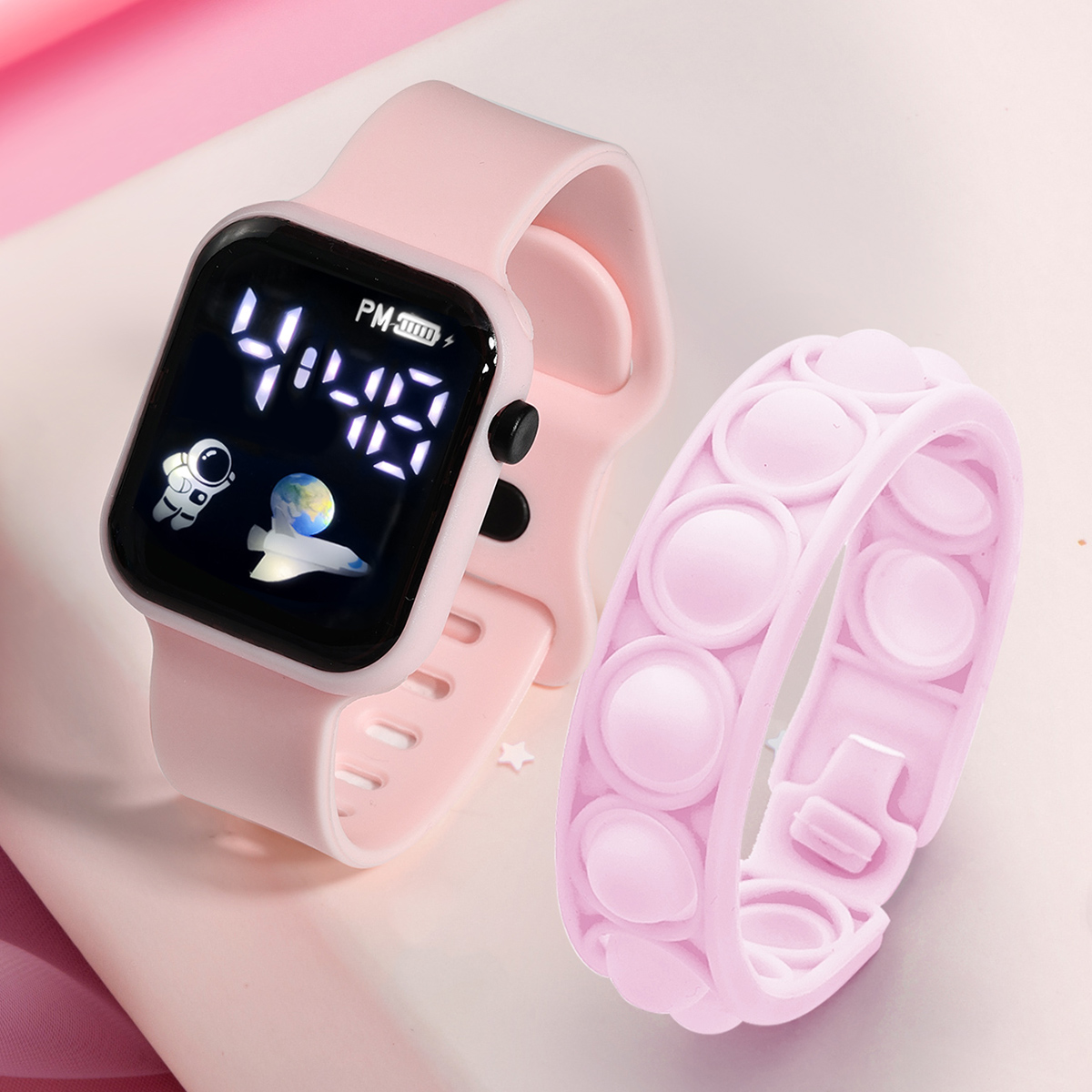 子供用電子スポーツウォッチ,シンプルでファッショナブルなブレ - Smartwatch Watches Gift For Boys のレビューと価格
